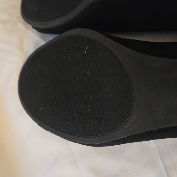 Dexflex Comfort Malinda Peep Toe Suede Pump Black Size 8.5 - Picture 9 of 12